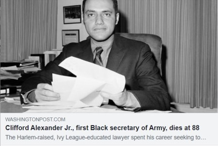 Clifford Alexander Jr., first Black secretary of Army, dies at 88