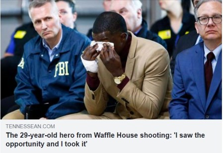 The 29-year-old hero from Waffle House shooting: ‘I saw the opportunity and I took it’