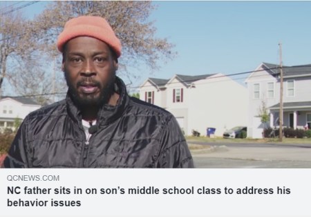 NC father sits in on son’s middle school class to address his behavior issues