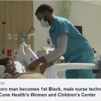 Greensboro man becomes 1st Black, male nurse technician to work at Cone Health’s Women and Children’s Center